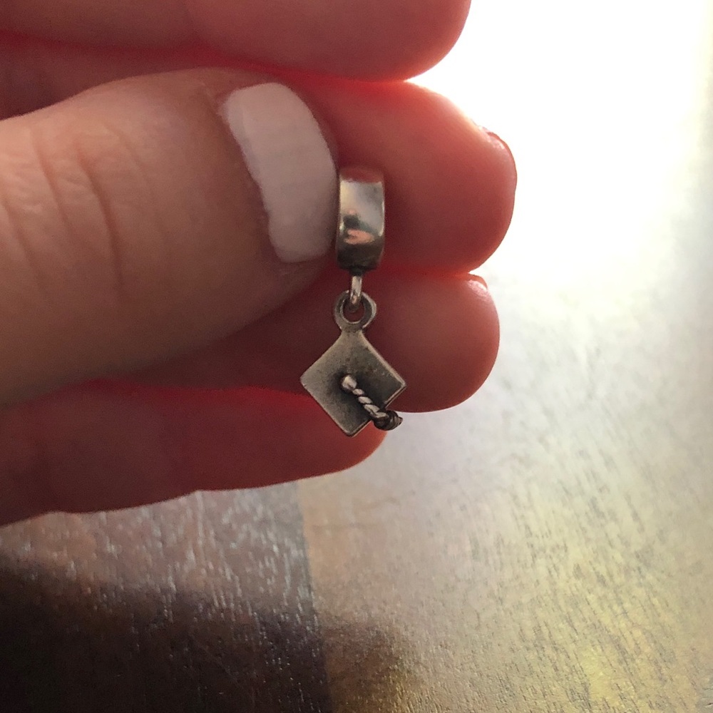 Authentic Pandora graduation cap dangle charm